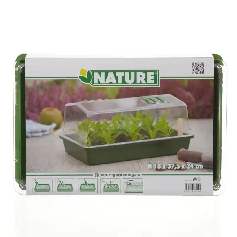 Kweekkasje met ventilator, groen 37,5x24cm - Shop nu