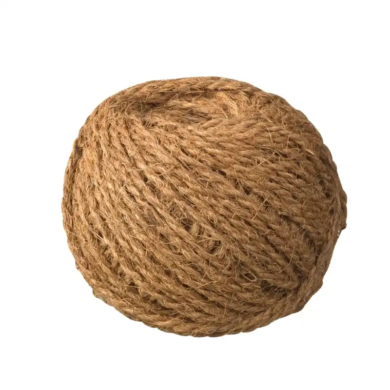 Rechtstreeks uit de fabriek | Kokostouw, bruin Ø 3,5 mm x 50 m.