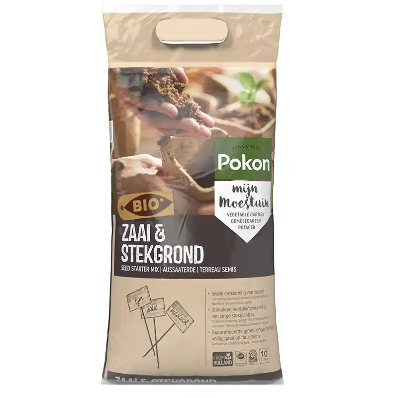 Pokon Bio Zaai & Stekgrond 10 liter - Hoge kwaliteit