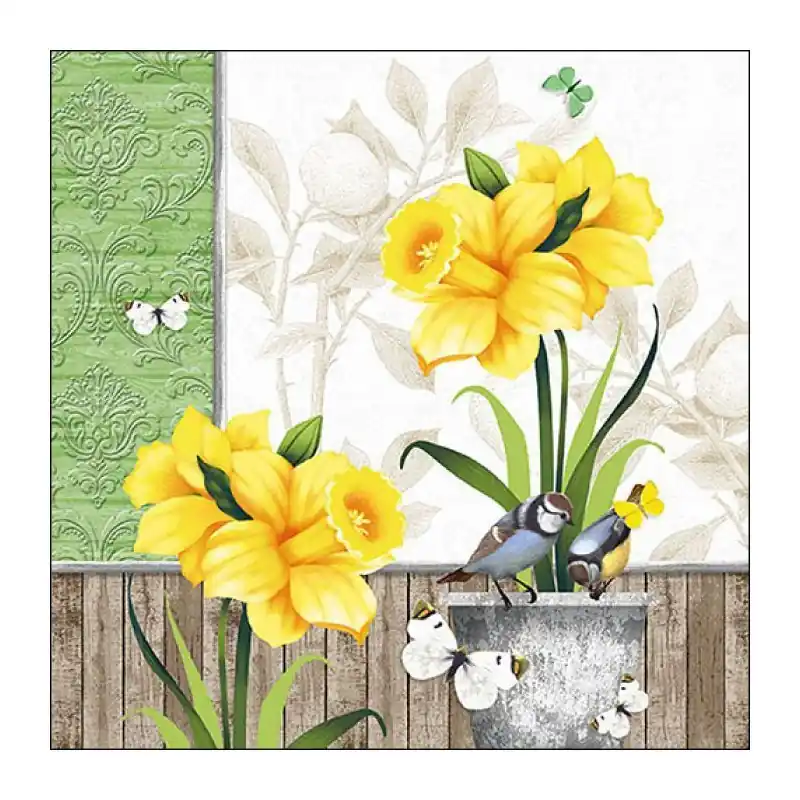 Napkin 33 Sunny Spring FSC Mix | Veilige betaling