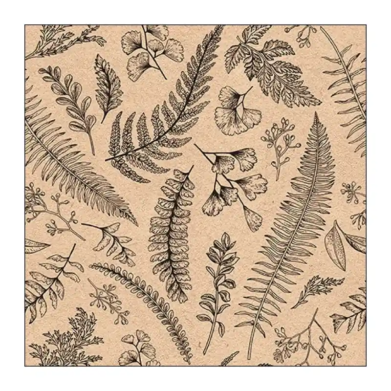 Napkin 33 Recycled Leaves And Herbs FSC Mix - Korting