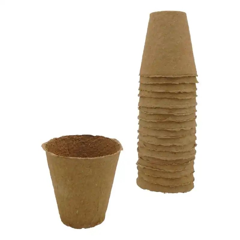 Flitsaanbieding - Bio kweekpotjes H8,5 x Ø8 cm set à 18 stuks