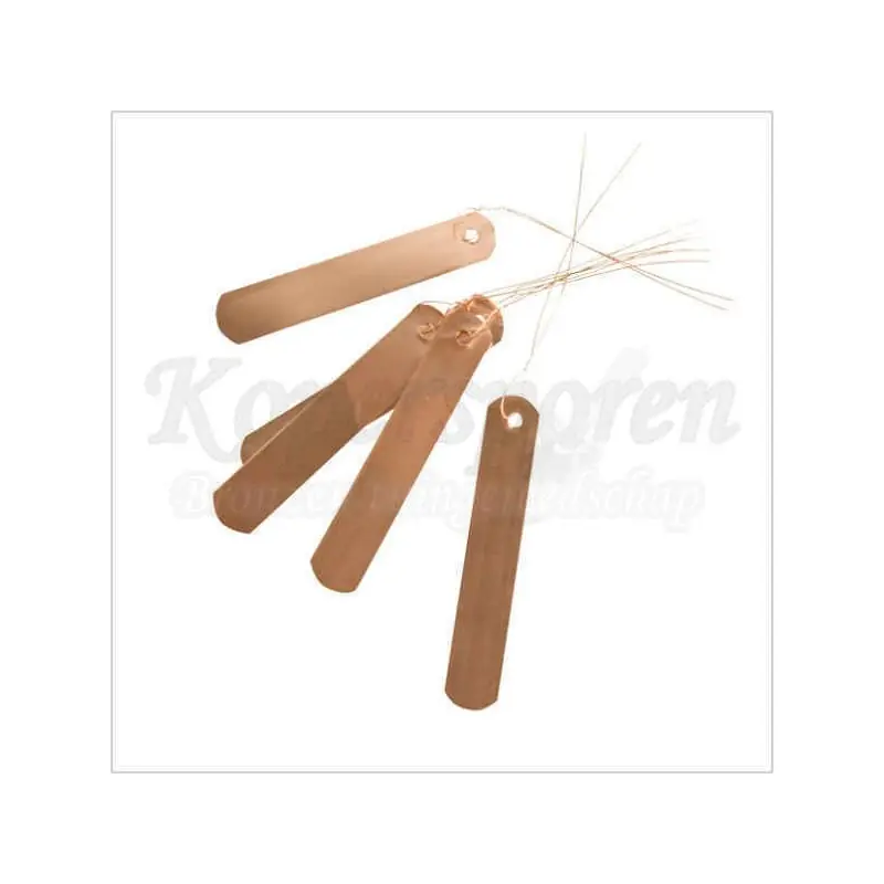 Plantlabel van koper, 10 stuks - Veel gevraagd